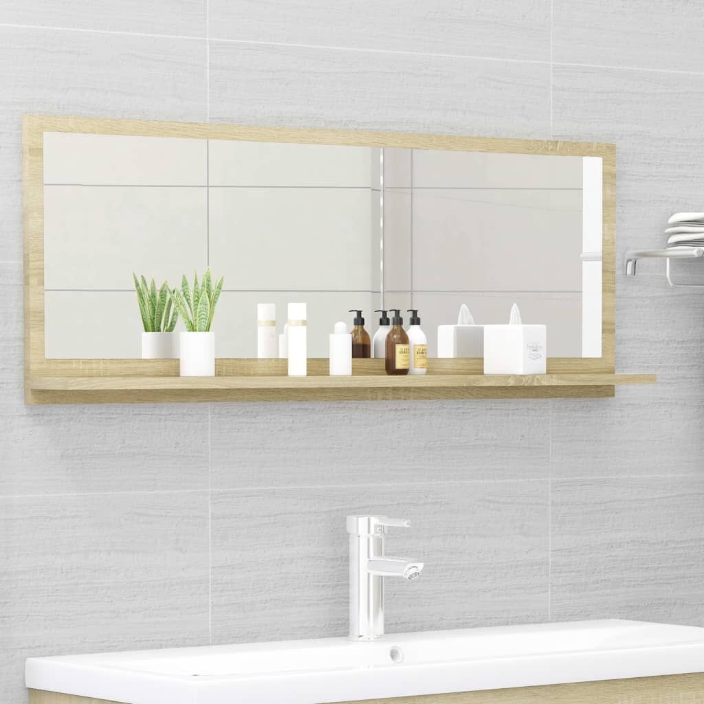 Bathroom Mirror Sonoma Oak 39.4