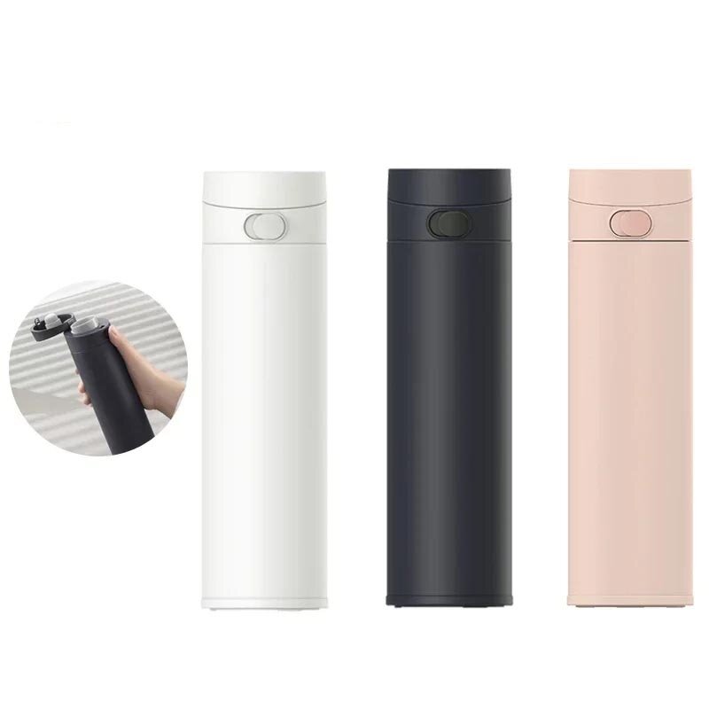 Gobelet à eau Xiaomi 2 de 480 mL Thermos Garde au chaud/froid Tasse de voyage portable en acier inoxydable 316L Verrouillage à ouverture d'une seule main Mug de voyage à café