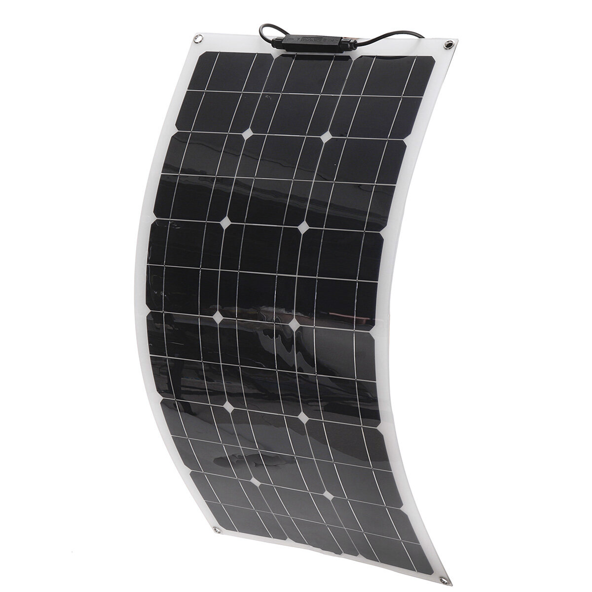 Panel solar flexible de 80W 18V cargador de batería con linterna LED generador de energía para camping y viajes