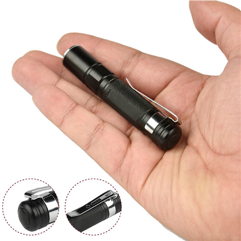 XPE Ultra Bright Zoombale LED AAA Flashlight MINI Torch Waterproof Pocket Light Pen Light Powerful E