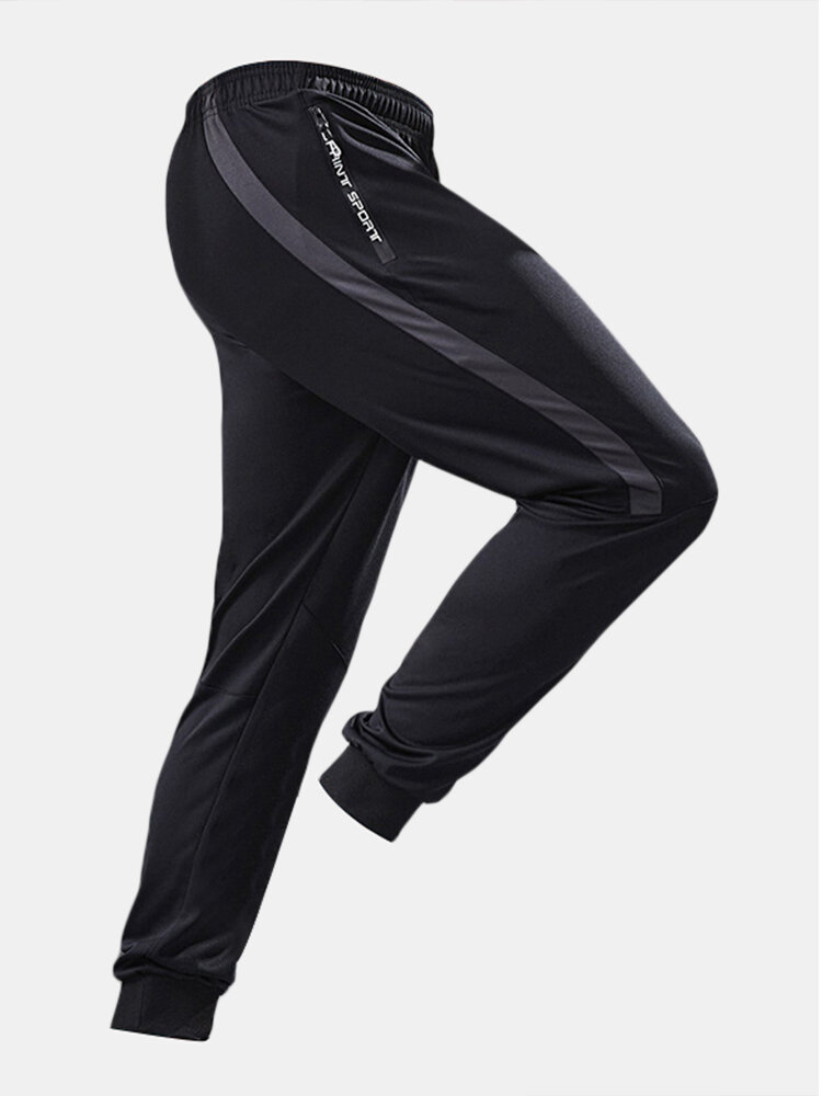 

Мужские брюки для бега на щиколотке с карманом на молнии Длина Sports На открытом воздухе Низ для спортивной одежды
