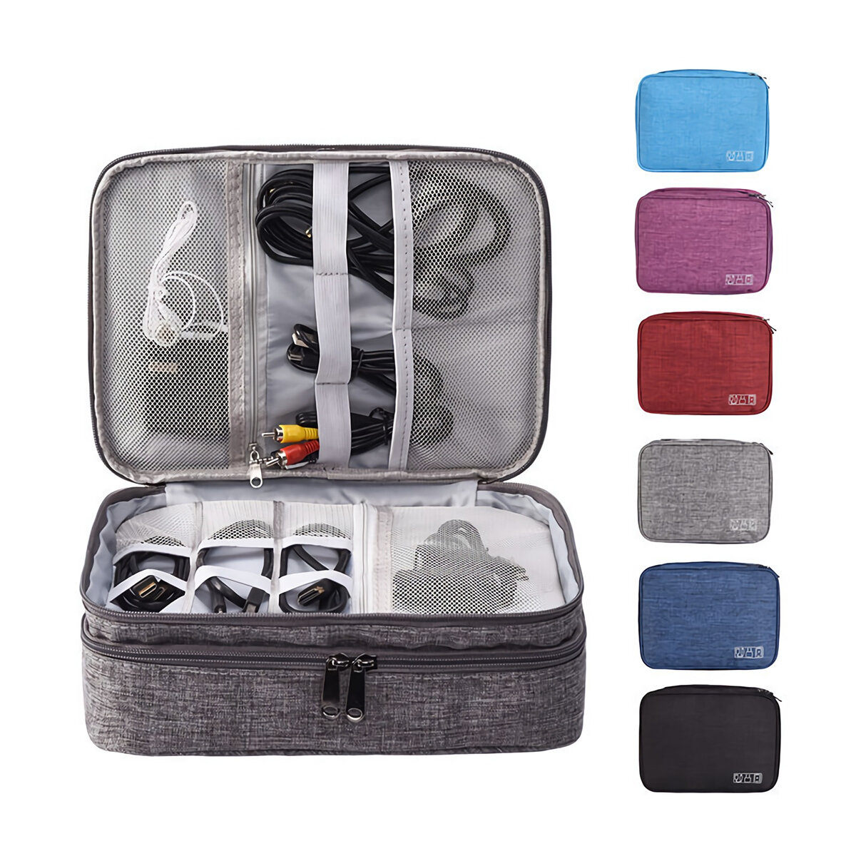 Cable Organizer Bag Travel Storage Bag Electronic Gadget Charger Headphones Case USB Wire Mouse U Di
