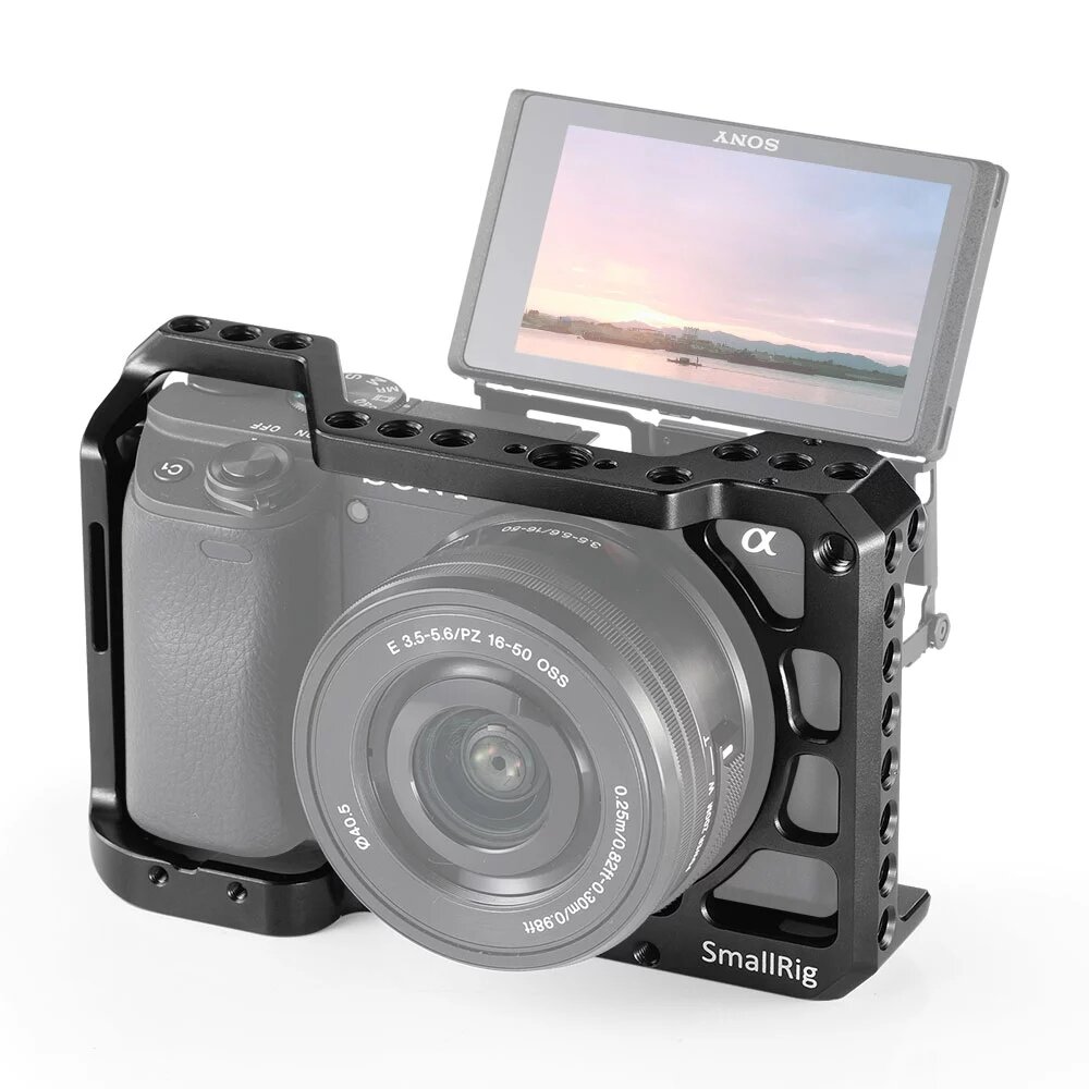 

SmallRig 2310 камера Стабилизатор клетки для Sony A6300 A6400 A6500 Формально установленная DSLR камера Клетка с отверст