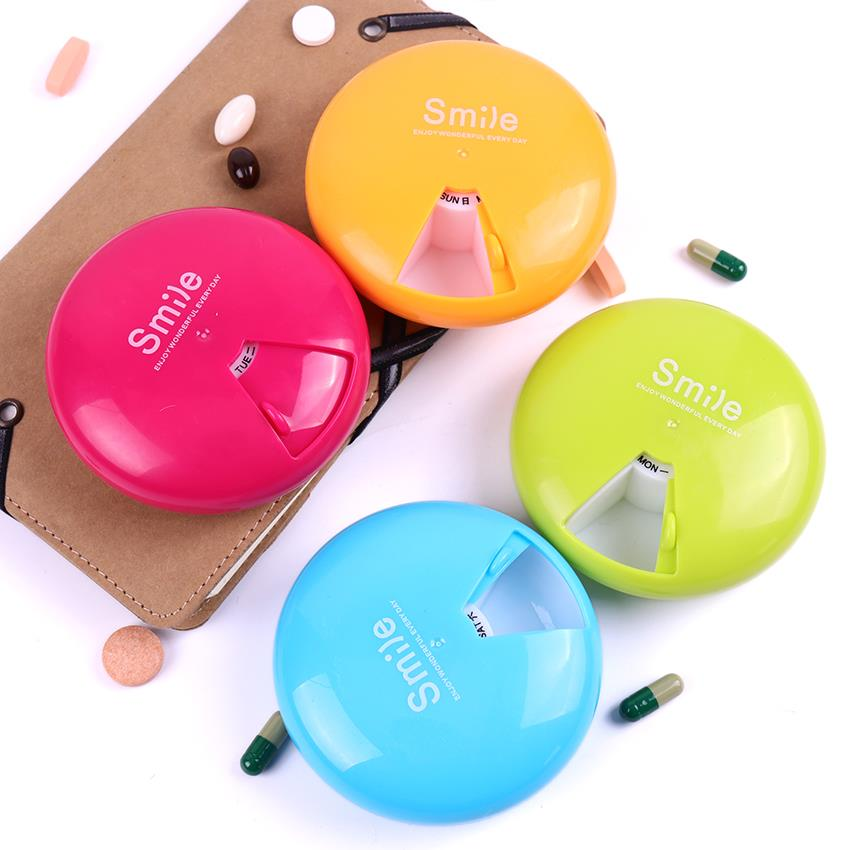 7 Days Weekly Pill Box Travel Pill Case Dispenser Outdoor Mini Pill Box Health Products Jewelry Storage Box Pill Case