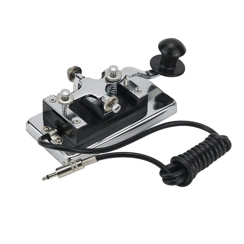 

HY-K4 Manual Telegraph Morse Key CW Key Fit Shortwave Radio Morse Code Practices CW Communications