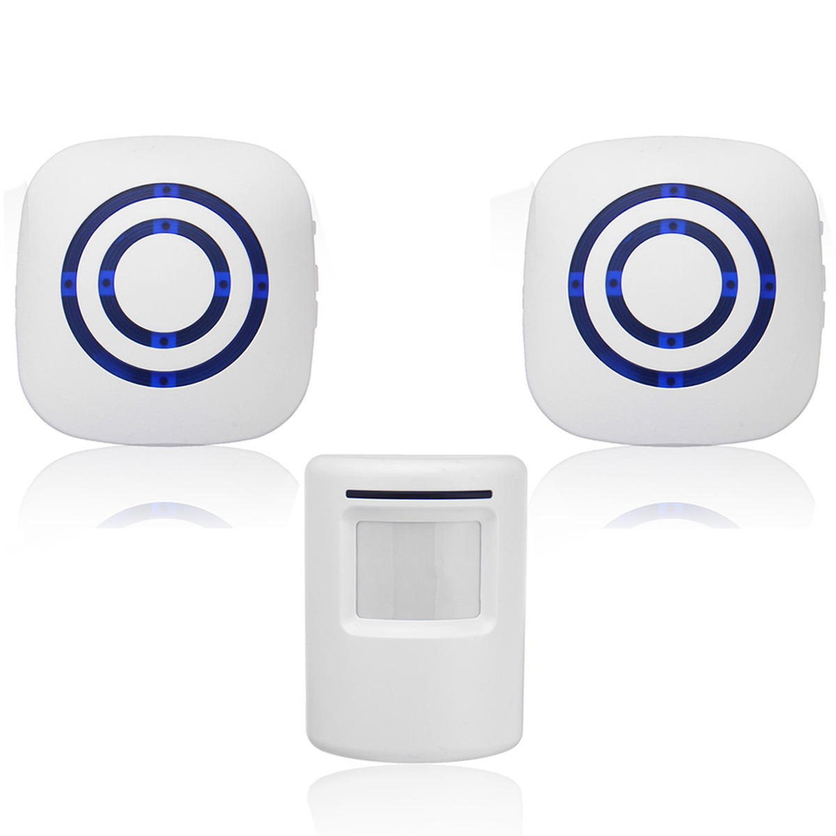 Wireless Infrared Motion Sensor Door Security Bell Alarm Chime EU/US Plug 