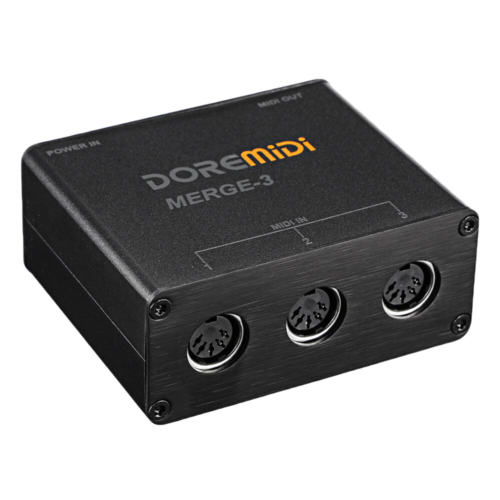 DOREMiDi MIDI-interfaces Controller Fusie-3 MIDI-ingang 2 MIDI-uitgang Ondersteuning USB-voeding MER