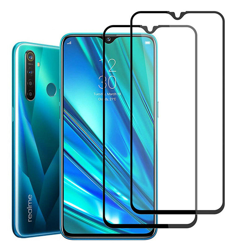 BAKEEY Anti-Explosion Full Cover Full Gule Tempered Glass Screen Protector for Realme 5i