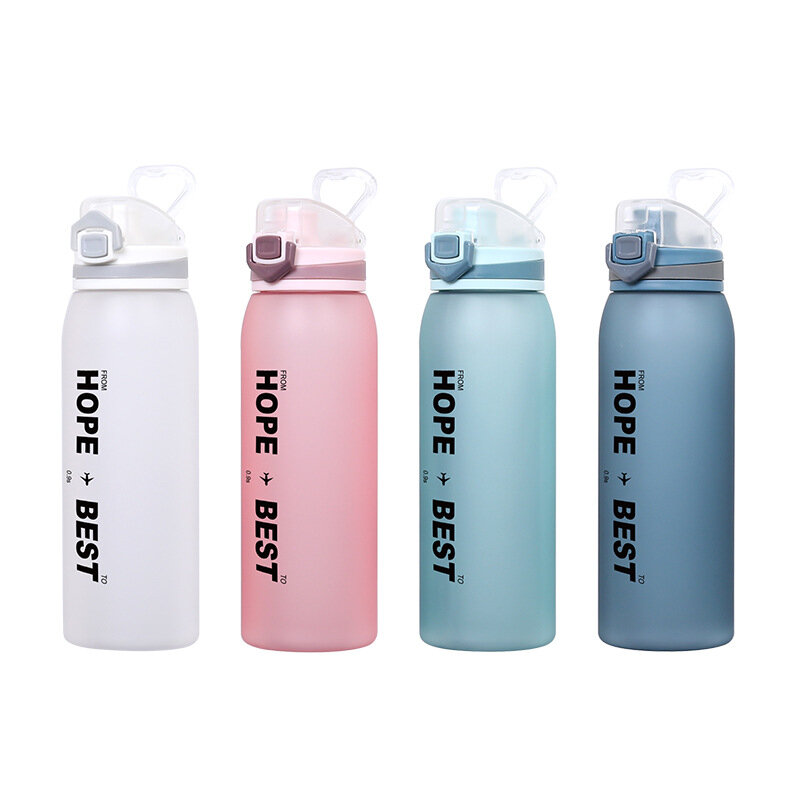 Botellas de agua DILLER de 31 oz (900 ml) de capacidad Tritan BPA Free con cierre hermético, portátiles, de gran capacidad para bebidas deportivas al aire libre.