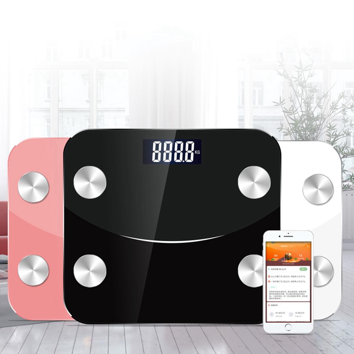 

Intelligent Body Fat Scale App Smart Wireless Scale for Body Weight Body Fat Water Muscle Mass BMI Bone Mass Visceral Fa