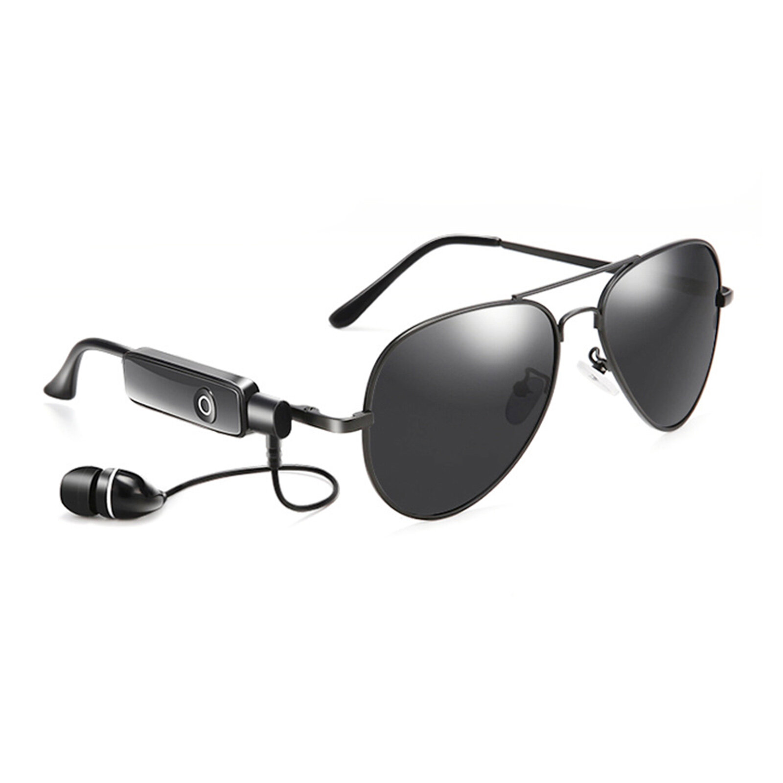 Men Retro Fashion Outdoor UV Protection Bluetooth Headset Sunglasses