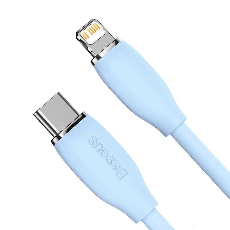 Baseus 20W Jelly Series Liquid Silicone Type-C to iP PD Fast Charging Data Cable 1.2M for iPhone 13 
