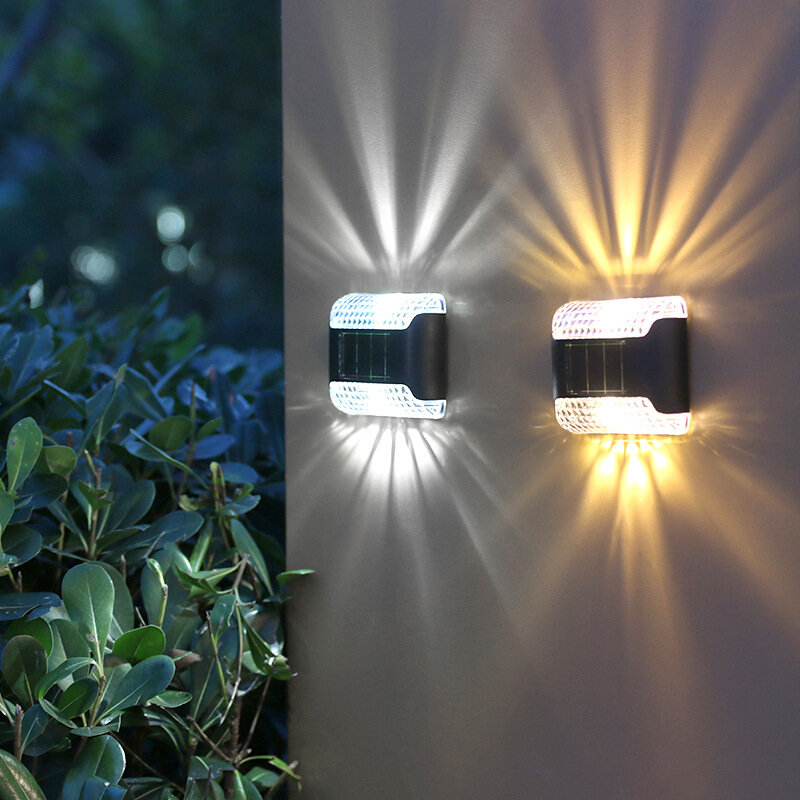 Wandlampen op zonne-energie Outdoor Tuin Patio Decoratieve nachtverlichting Waterdicht IP65