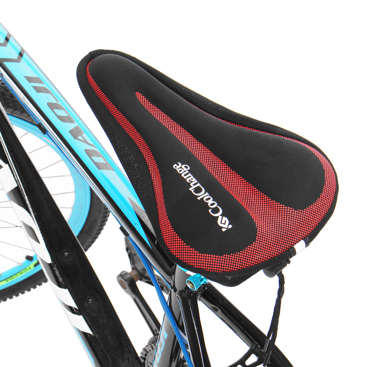 CoolChange Soft Ademend fietszadel Kussenhoes Shookproof siliconen zitkussen voor racefiets MTB-fietsen