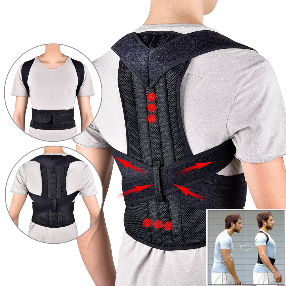 Back Posture Corrector Belt Adjustable Spine Back Shoulder Lumbar Correction 