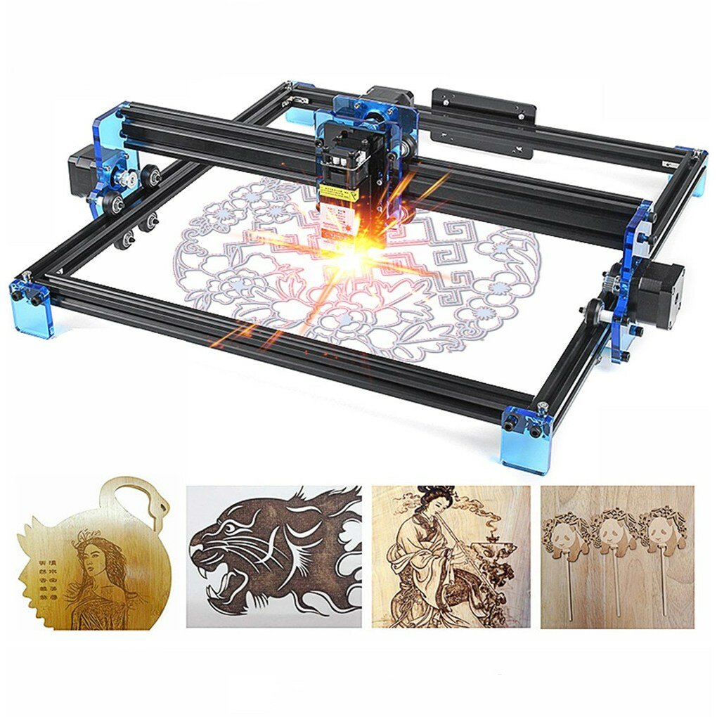 Fan’ensheng Laser Engraving Machine 400mm*380mm Engrave Area Frame Cutter Printer Engraver Metal Wood Stainless Steel Carving