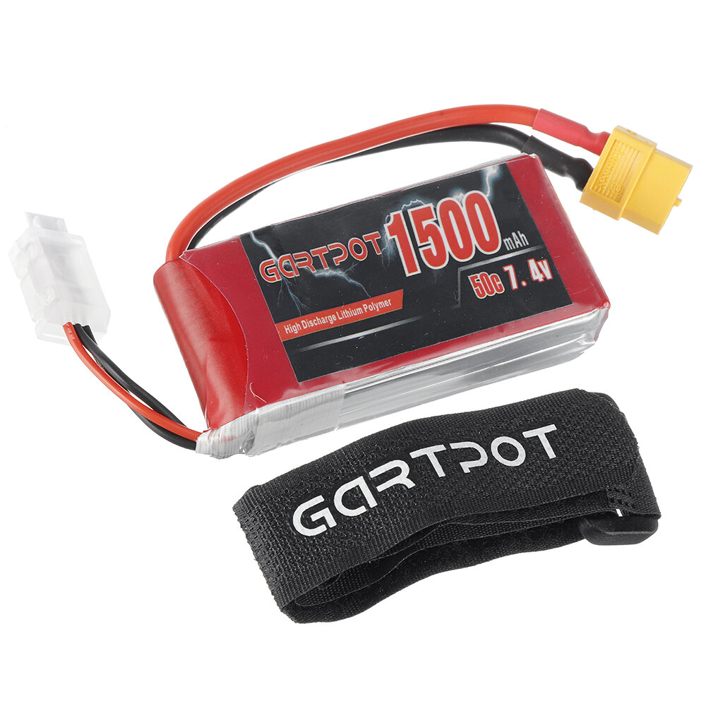 

GARTPOT 7.4V 1500mAh 50C 2S XT60 Plug Lipo Батарея для RC Racing Дрон