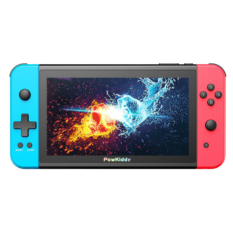 Powkiddy X2 7 Inches IPS Screen Retro Video Handheld Game Console with 32G TF Card Built-in 2500 Games Support HD 3.5mm