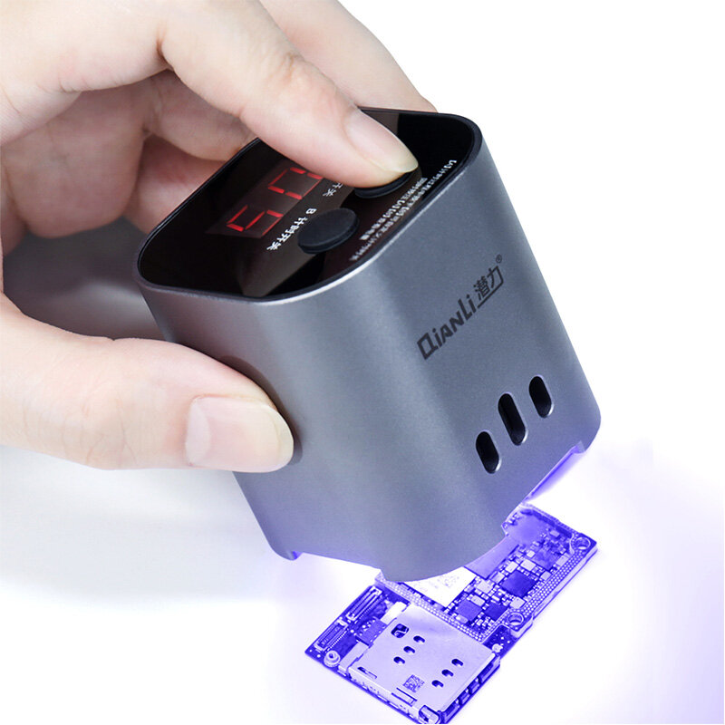 

Qianli Intelligent UV Curing Лампа LED 3S Быстрый клей Зеленый Масло Purple Light Ремонт материнской платы телефона Ламп