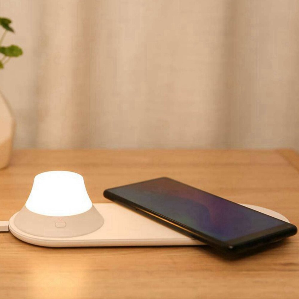 Xiaomi Yeelight Wireless Charger with LED Night Light Magnetic Attraction Fast Charging For iPhone Samsung Huawei Xiaomi Phone