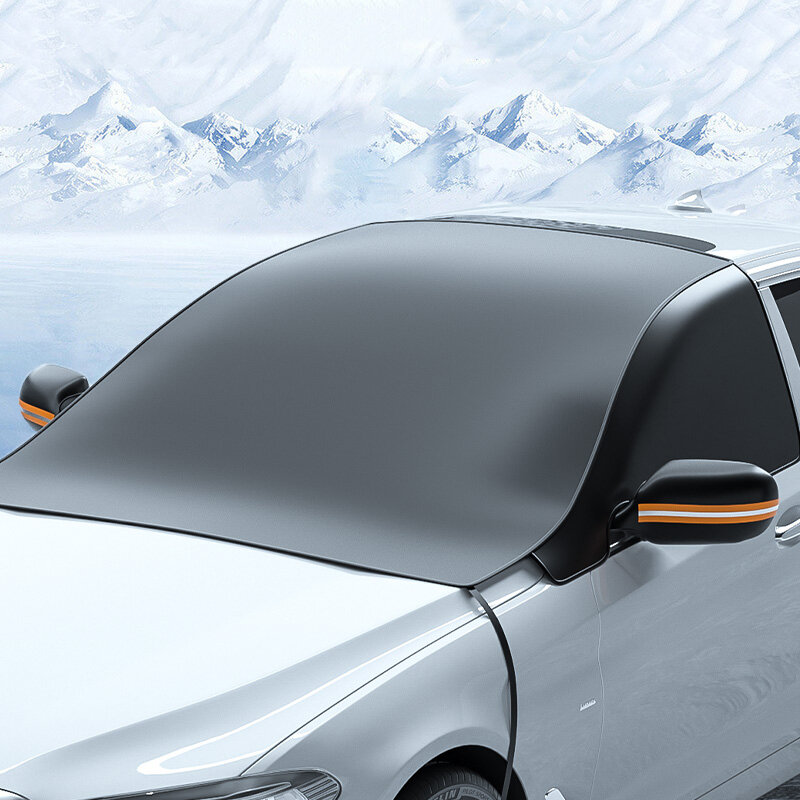 

Universal 600D Car Winter Snow Cover Shield Thickened Sun Shield Heat Insulation Sun Rain Protection Car Snow Visor