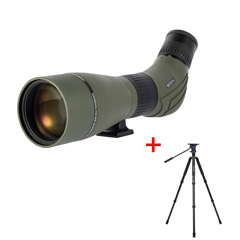 BOSMA 202B02 30-60x95 Viewing Telescope FMC HD Professional Photography Telescope Watching Bird Monocular with Tripod Outdoor Hunting Camping