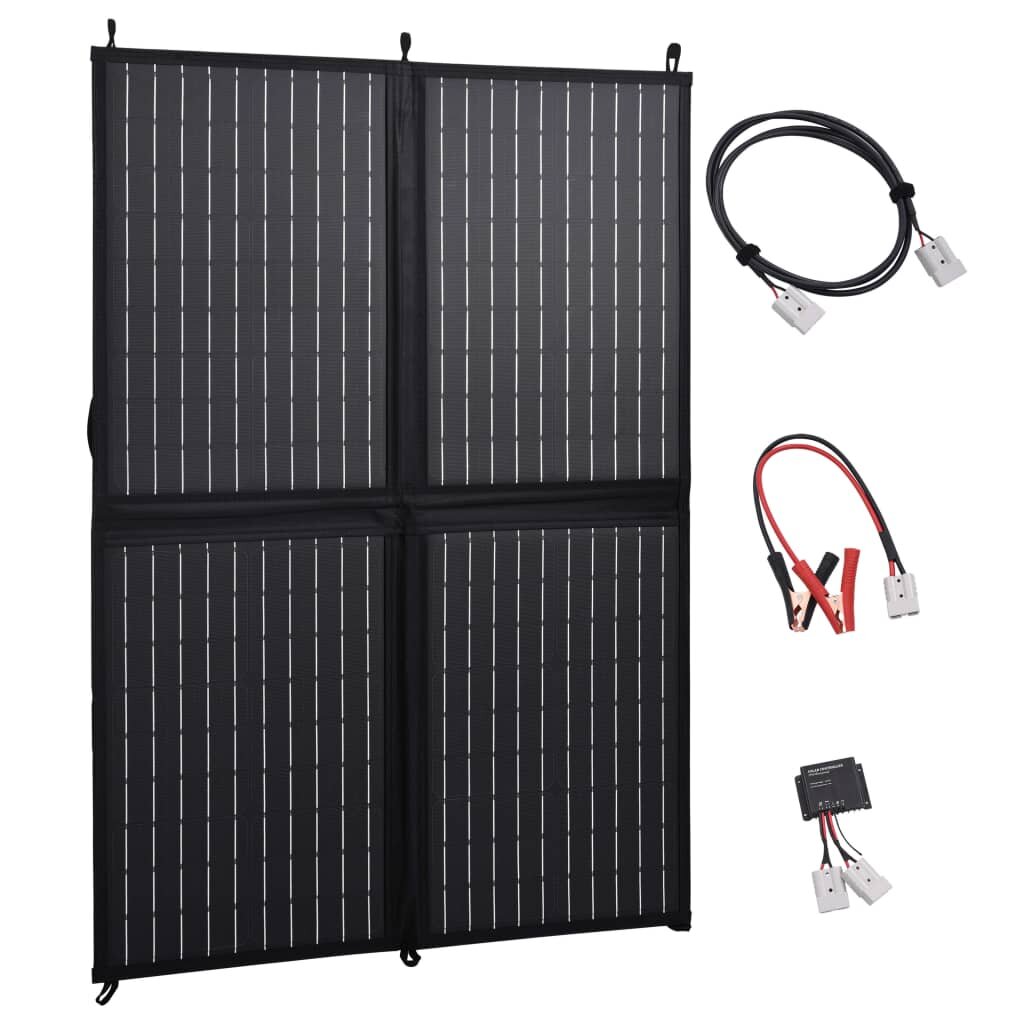 [EU Direct] Składany panel słoneczny o mocy 100 W 12 V Monokrystaliczny panel ładowarki słonecznej z ładowaniem akumulatora kontrolera PWM