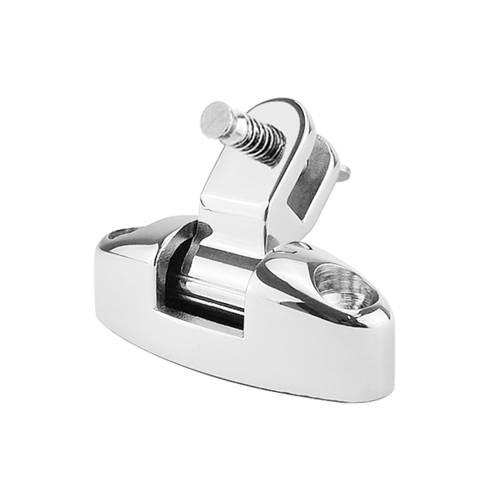 BSET MATEL Stainless Steel 316 Boat Bimini Top Mount Swivel Deck Hinge With Rubber Pad Quick Release Pin Marine Accessor