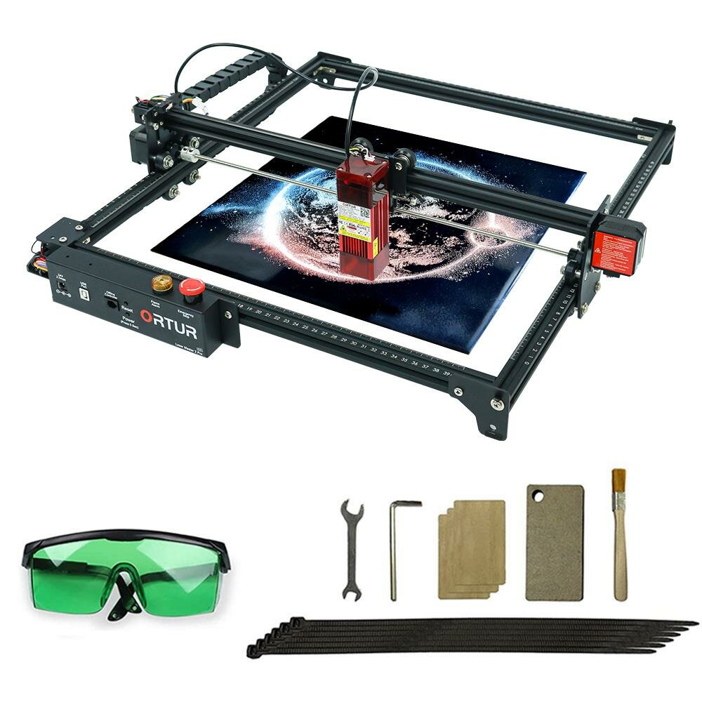 [EU DIRECT] ORTUR Laser Master 2 Pro S2 LU2-4 SF Upgraded Laser Engraving Cutting Machine Cutter 400 x 430mm Large Engra