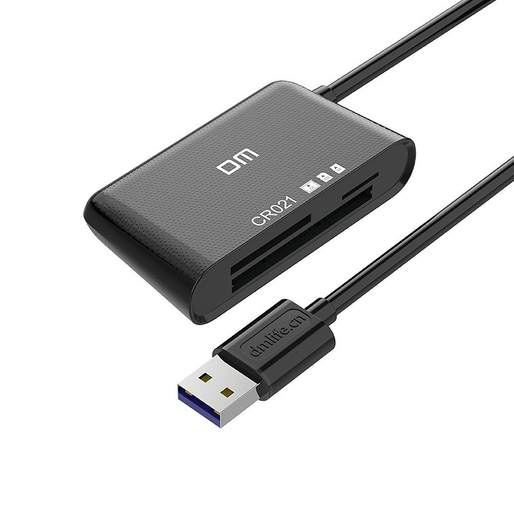 

DM CR021 USB3.0 Card Reader 3 in 1 SD TF CF Card Adapter 512GB Read High Speed Transmission