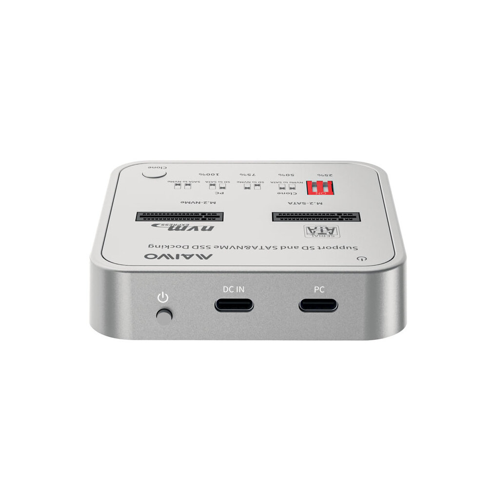 MAIWO K3016CL USB3.1 GEN2Type-CからM.2SSDハードドライブドッキングステーション（M.2 SATA NVMe SSD SDカードリーダー用）