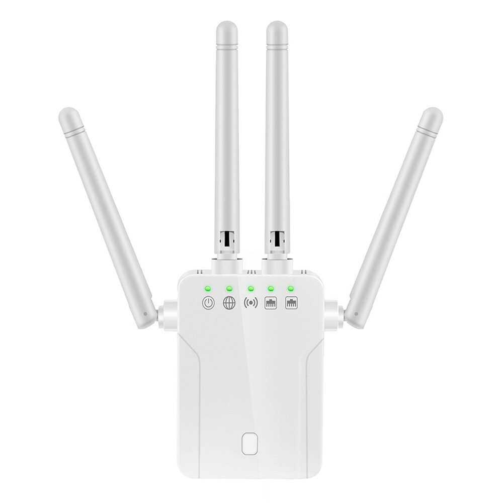 

Thankmart 300Mbps WiFi Repeater 4 * Antennas Wireless AP WiFi Range Extender with Ethernet Port M-95B