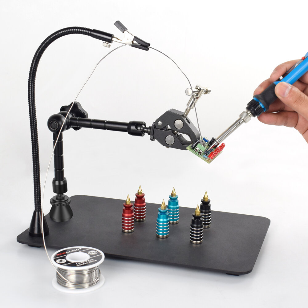 Soldering Third Hand Tool PCB Fixture Clips Hot Air Gun Stand Rework Station Tool Helping Hands with