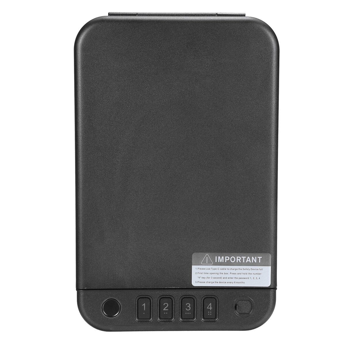 

BlackSmith Portable Biometric Electronic Safes Quick Access Fingerprint Recognition Key Safe with Keys Keypad and APP Co