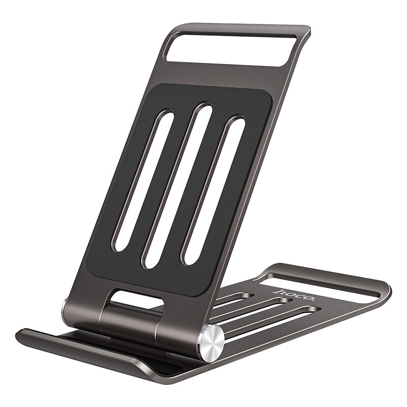 HOCO PH49 Metal Folding Desktop Holder Large Adjustment Angle Stable Anti-slip Stand Bracket for Mobile phone