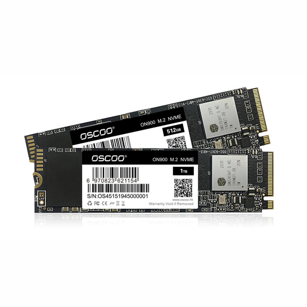 OSCOO ON900 M.2 2280 NVMe 1.3 PCIe Gen3*4 SSD Hard Disk 128GB/256GB/512GB/1TB 3D Nand Flash Solid State Drive Hard Disk