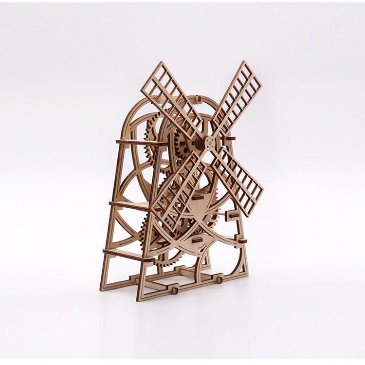 

Wood Trick Windmill Механический Модель 3D Деревянные пазлы DIY Игрушка сборки Gears Конструкторские наборы Подарки