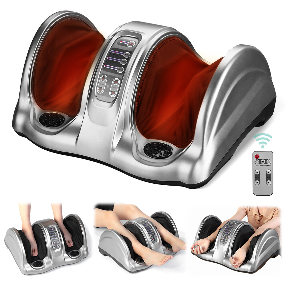 Binecer 8802S Foot Massager with Shiatsu Guasha Kneading Leg with Optional 140°F Heating And 4 Modes 3 Intensities Calf