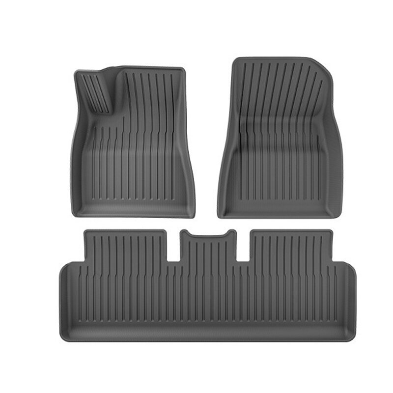

3PCS Car Foot Mats Anti-Slip Design Protects The Car Floor From Dirt Mud Spills For Tesla Model 3 Highland New Refreshed
