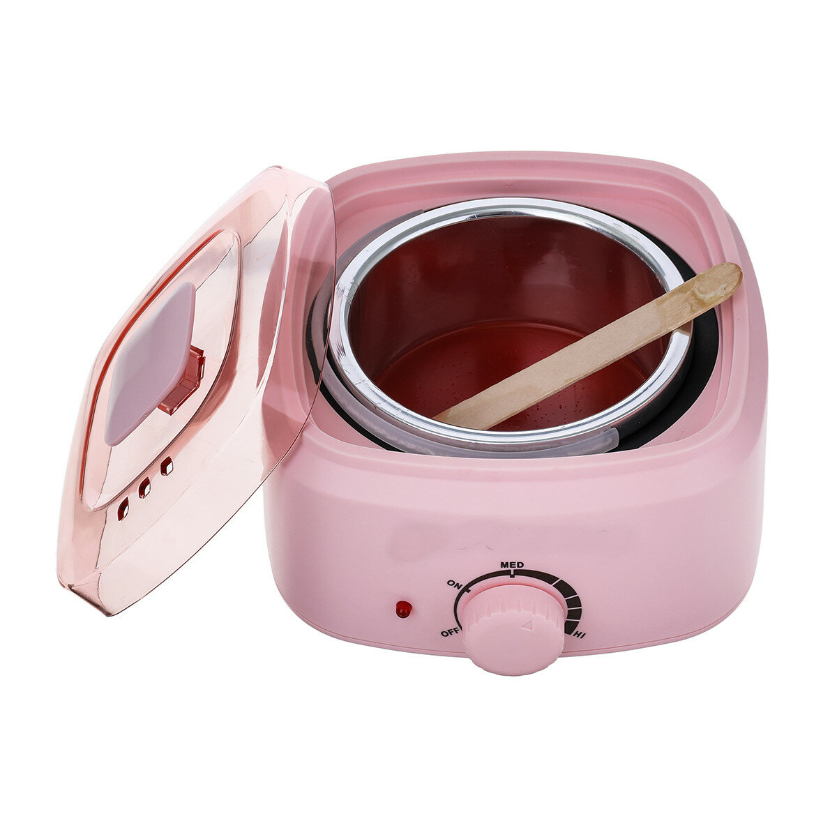 YFM 500cc 100W Wax Heater Machine for Face Body See-through Vented Cover Removable Aluminum Pot 360?