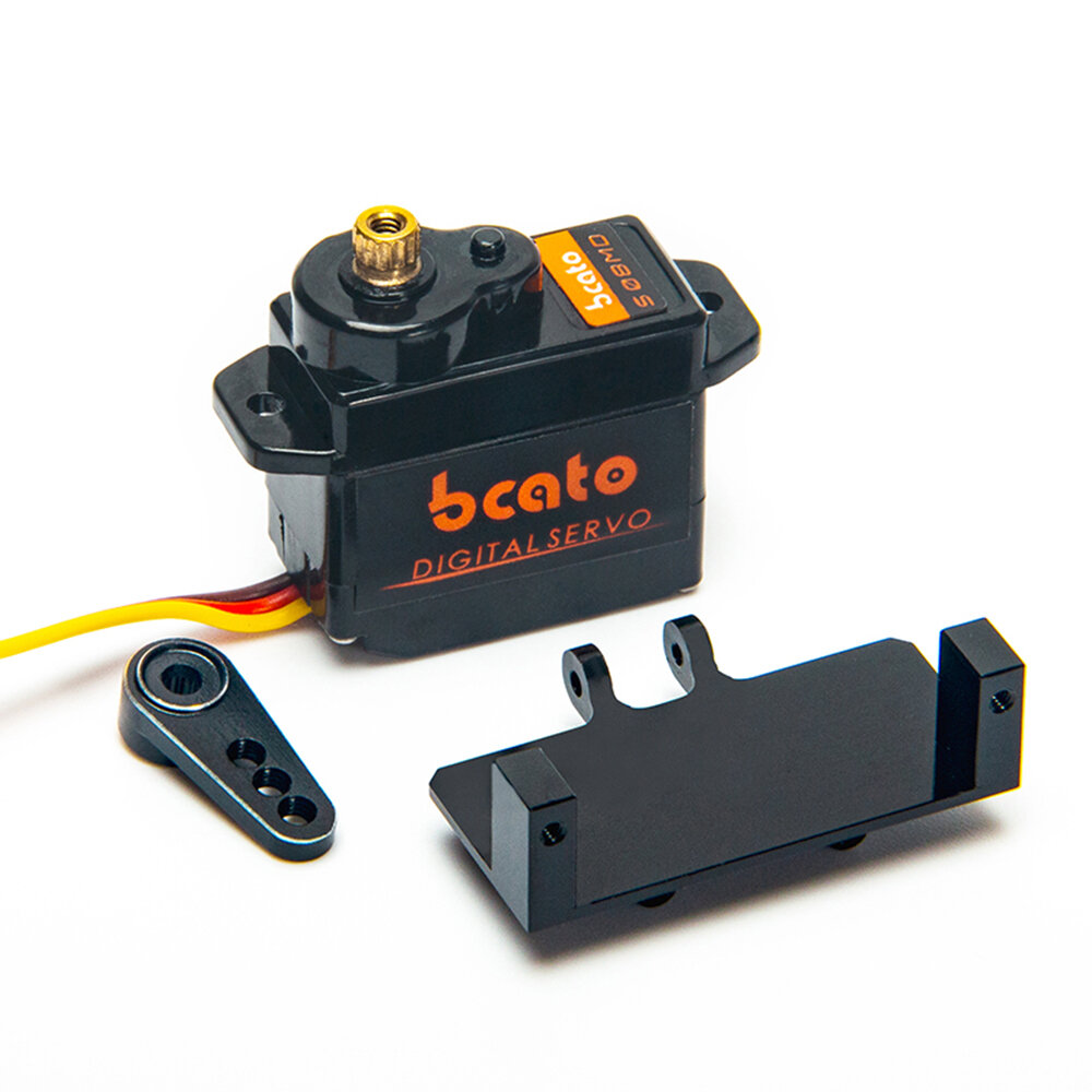 

Bcato S08MD 12g Metal Gear Micro Digital Servo w/ 15T Arm Servo Mount for RC Airplane Fixed wing Car Robot