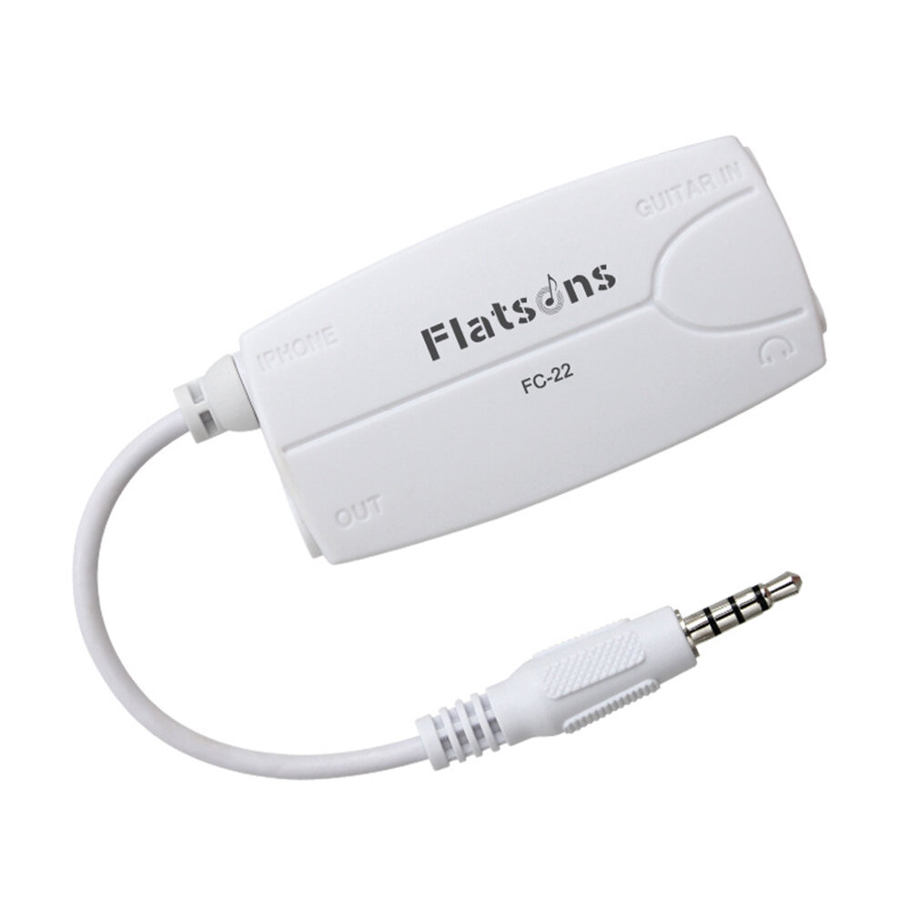 Flatsons FC-22 Adapter Gitaar Audio Interface Connector Converter voor Elektrische Gitaar Bas