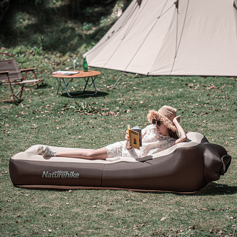Matelas gonflable pour le camping en plein air Naturehike, lit d'air ultraléger, tapis de sol portable pour tente, coussin étanche pour le camping.