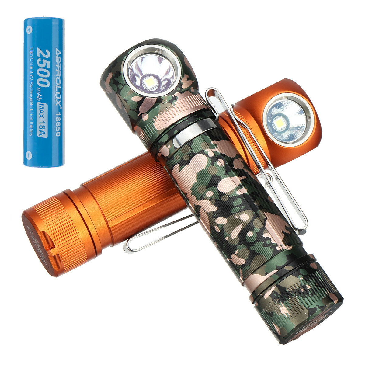 Astrolux? HL02 SFS80 1600lm 210m L-vormige zaklamp LED-koplamp 18650/18350 Type-C Oplaadbare hoogwaa
