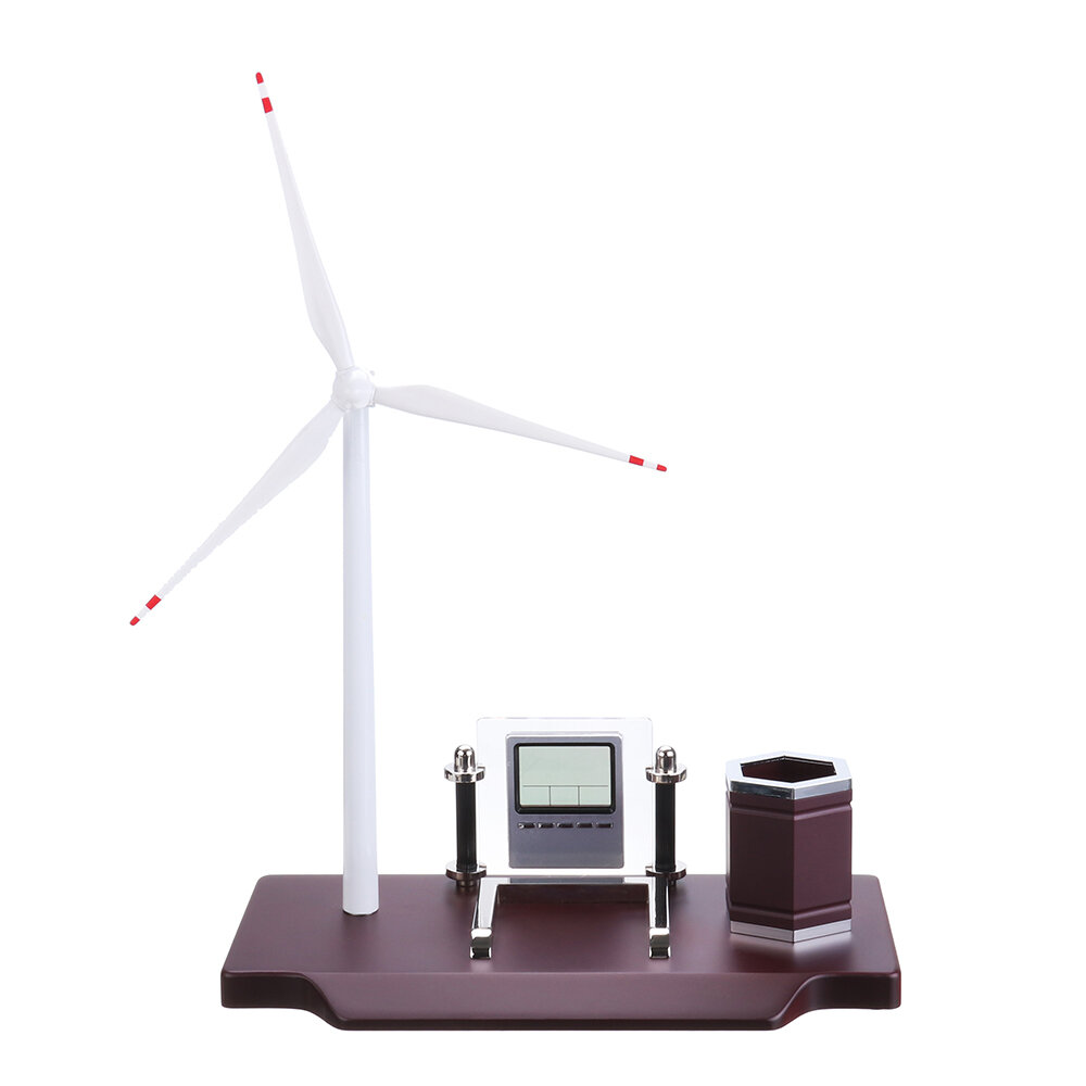 

Wind Windmill Turbine Dual Use USB/ AAA Battery Generator Education DIY Model Desktop Organizer