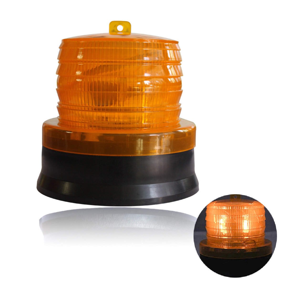 LED Solar Power Car Bus Emergency Warning Strobe Light Beacon Alarm Flash Lamps