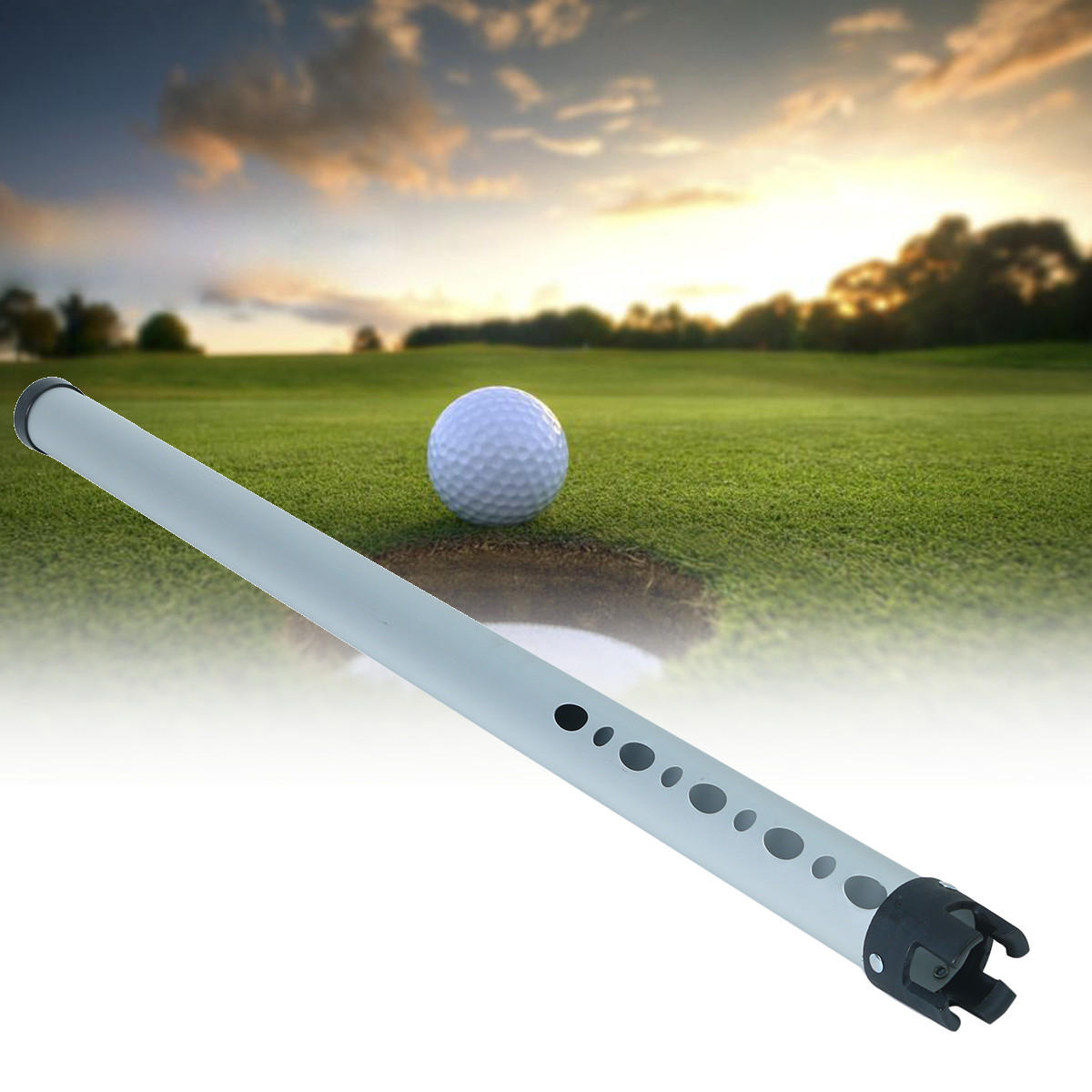 5.5x98cm 1pc outdoor aluminium golfbal picker sport praktijk shagger halen tube retriever