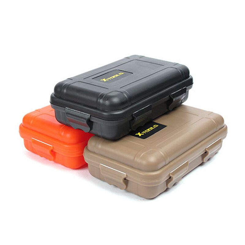 Outdoor Waterproof Shockproof Plastic Survival Container Storage Case EDC Tools