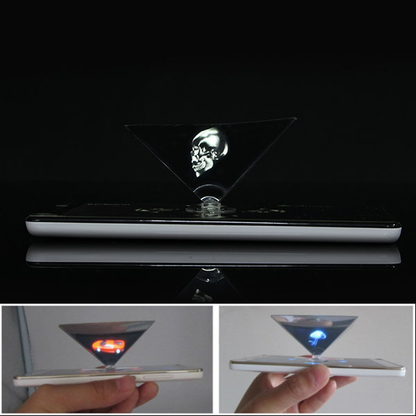 

3D Голографическая Проектор Вспомогательная Инструмент Пирамида DIY Творческие подарки от 3,5 до 6,0 дюймов Смартфон