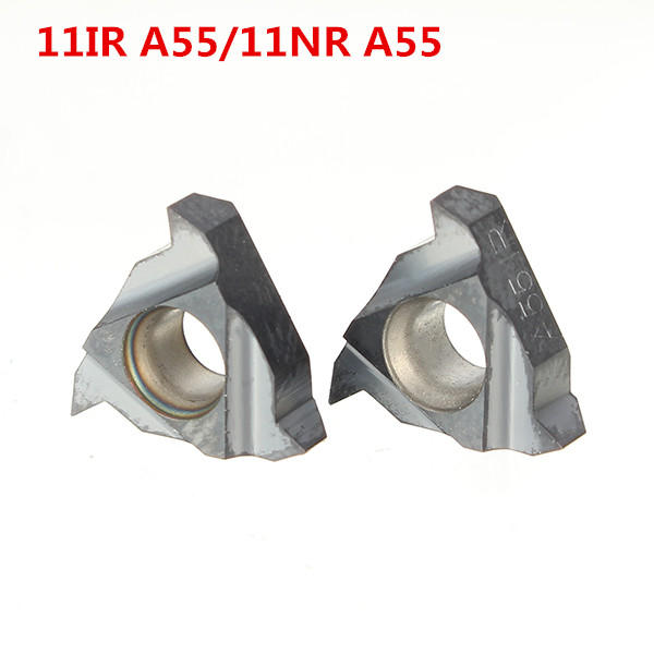 2 stuks 11IR A55 / 11NR A55 Carbide Threading Inserts Interne Draaimachine Houder Inserts